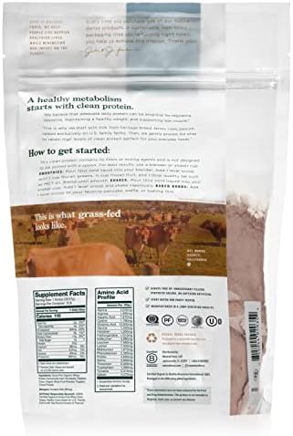 Natural Force Grass Fed Organic Whey Protein Powder – Non GMO Verified, Humane Certified & Lab Tested for Toxins – Real Vanilla Flavor – Keto Friendly, Low Carb, and Kosher - 16 Ounce A2 Protein