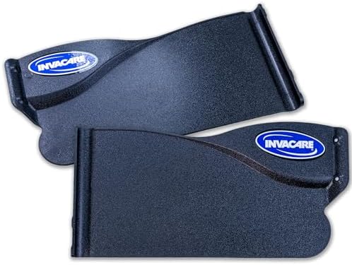 AlveyTech Desk Length Clothing Guard for Invacare Tracer & 9000 Series Wheelchairs (Right) - Replacement Black 11-1/2" x 5" Wheelchair Under Armrest Guard, Side Specific (1110285)