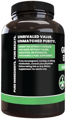 Pure Original Ingredients Green Tea Extract (365 Capsules) No Magnesium Or Rice Fillers, Always Pure, Lab Verified