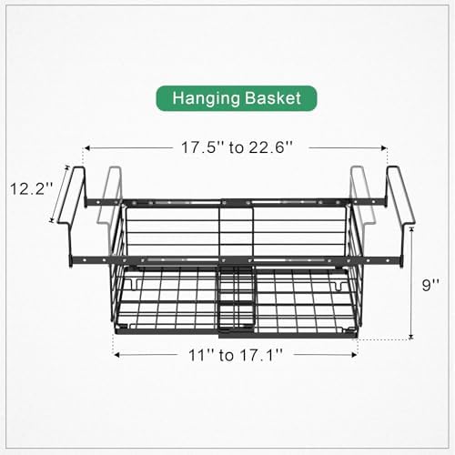iSPECLE Freezer Organizer Bins - 2 Pack Expandable Freezer Bins for 10 to 20 Cu.Ft Chest Freezers
