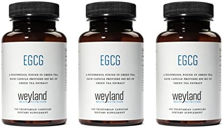 EGCG Green Tea Extract, High Antioxidant, Heart Support & Brain Health, Green Tea Pills, 100 Vegetarian Capsules