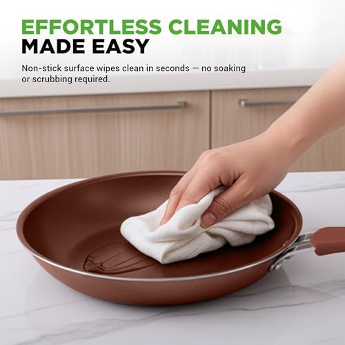 Nutrichef 20 Piece Professional Home Kitchen Cookware and Bakeware, Pots and Pans Set Non Stick Kitchenware, Cool-Touch Handles, Non Toxic