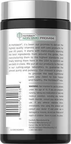 Horbäach Rhodiola Rosea Capsules | 180 Count