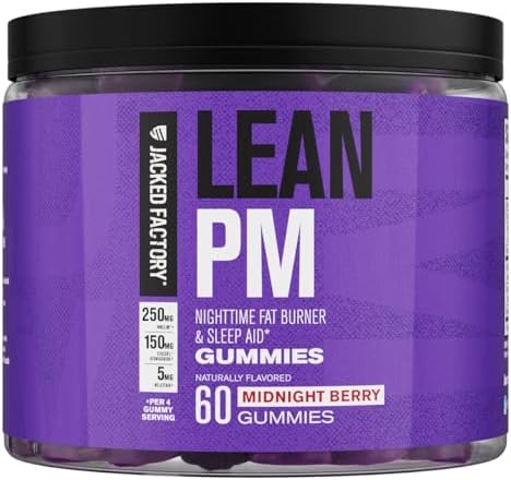 Jacked Factory Lean PM Night Time Fat Burner, Sleep Aid Supplement