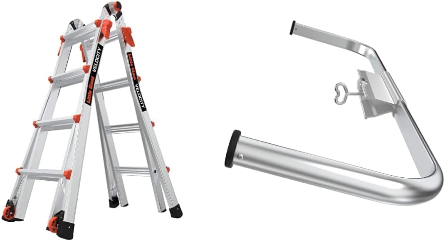 Little Giant Velocity, Aluminum Ladder, 14 ft Reach, 15413-001 | Telescoping Multi-Position Ladder with Extension, A-Frame, 90-Degree & Trestle Modes, 300 lbs. Rating