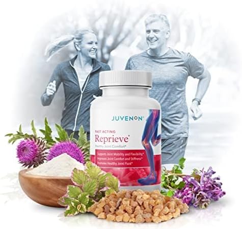 Juvenon Reprieve Capsules (60 Capsules) - Fast-Acting, Joint Comfort Supplement and Effective Joint Support Solution, Research Verified