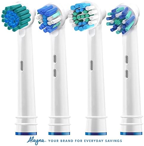 Alayna Assorted Brush Heads Compatible with Oral-B, 16 Pack