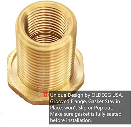 RBL020 Rain Barrel Linking Kit (Two Brass Bulkhead Fitting and One 8 inch 3/4" I.D. hose)