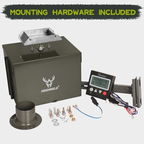 Highwild 12V Digital Deer Feeder Kit for Hunting, up to 8 Feed Times