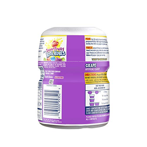 Kool-Aid Sugar-sweetened Grape Powdered Soft Drink Mix, 19 O, 19 OZ