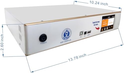 KSP-1000ProW Professional 2000W Digital Karaoke Sound Processor + 2 Anti-Feedback Wireless Microphones