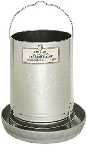 Harris Farms 1000293 Galvanized Hanging Poultry Feeder, 15 lbs, Metal