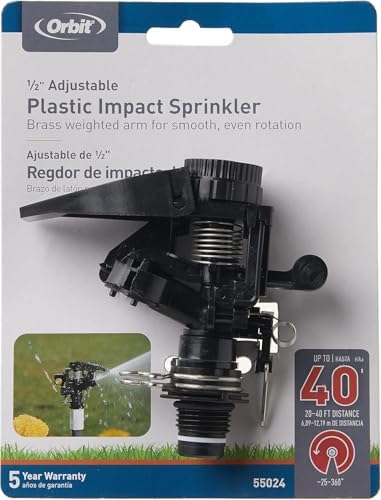 Orbit Underground 55024 Plastic Orbit Jet Impact Sprinkler Head, 1/2-Inch