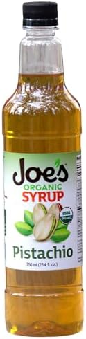 Joe’s Syrup Organic Flavored Syrup, Organic Strawberry, 750 ml | Vegan, gluten-free, Non-GMO, no HFCS; for cocktails & desserts