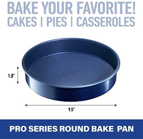 Granitestone Blue Nonstick 9.7in x 5.75in x 2.8in Loaf Pan, Oven Safe up to 500F, Dishwasher Safe