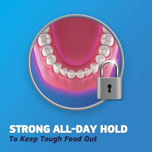 Fixodent Complete Denture Adhesive Cream, Original, 2.4 oz (3-Pack) – Strong False Teeth Glue, Secure Dental Adhesive for Full and Partial Plates