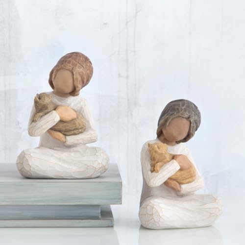 Willow Tree Kindness (Girl Darker Skin Tone & Hair Color), Sculpted Hand-Painted Figure