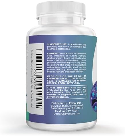 Nicotinamide 500 mg - Vitamin B3 – Energy; Cell & Skin Health. Value Priced - Flush-Free - 120 Veggie Caps by Foxxy Doc