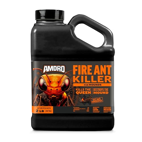 Amdro Fire Ant Killer for Mounds, 1 Lb | Dual-action fire ant killer granules, targets visible and hidden mounds, kills imported and native fire ants