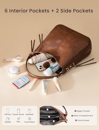 Hobo Crossbody Bag for Women, Designer Shoulder Purse Handbags