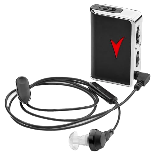 Personal Sound Amplifier - Audio Hearing Amplifier Device and Voice Enhancer Device for Sound Gain of 50dB, Up to 100 Feet Away