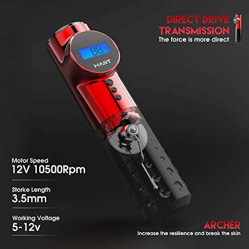 Mast Archer Cordless Tattoo Pen Machine Rotary Tattoo Gun