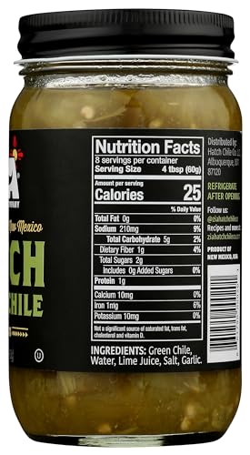 Zia Green Chile Company, Hatch Roasted Medium, 16 Ounce