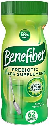 Benefiber Prebiotic Fiber Supplement Powder, Unflavored, 124 Teaspoons | Plant-based Prebiotic Fiber Powder, Sugar-Free, Dissolves Clear and Tasteless, GLP-1 Support for Digestive Health