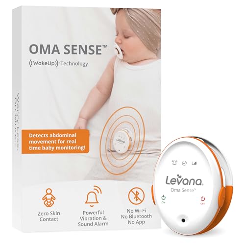Oma Sense Portable Baby Breathing Movement Monitor with Vibrations and Audible Alerts Designed to Stimulate Baby and Alert Parents