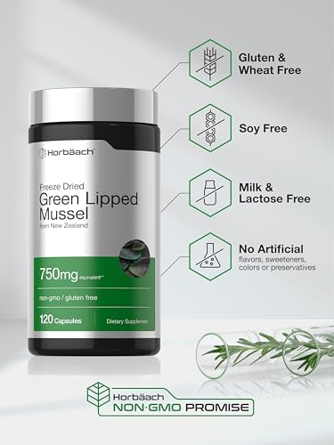 Horbäach Green Lipped Mussel |120 Capsules | from New Zealand