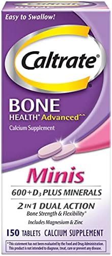 Caltrate Minis Calcium & Vitamin D3 Tablets 150 CT (PACK OF 2)