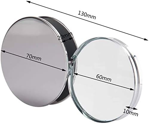 Mini 20X Folding Pocket Magnifier with Metal Case - Portable Reading Magnifying Glass for Inspection, Jewelry, Coins, Hobby, Travel