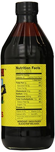 Plantation Blackstrap Molasses 15 oz – Unsulphured Blackstrap Molasses, Rich Natural Sweetener for Baking, BBQ, Baked Beans, Gingerbread & Beverages