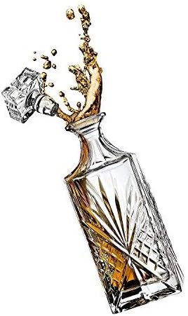 Godinger Dublin Whiskey Decanter, Liquor Decanter, Alcohol Decanter, Beer Decanter, 750ml