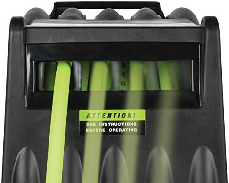 Flexzilla Levelwind Retractable Air Hose Reel, 3/8 in. x 75 ft., Heavy Duty, Lightweight, Hybrid, ZillaGreen - L8306FZ
