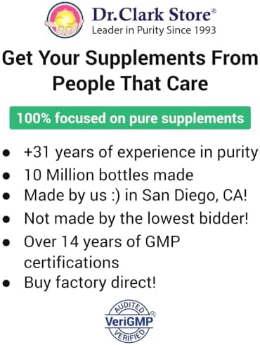 Dr Clark Niacin (Vitamin B3) Supplement – 25mg, 100 Gelatin Capsules, Supports Circulation & Healthy Cholesterol Levels
