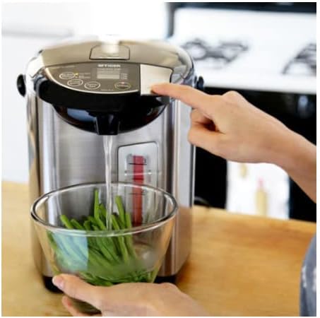 Tiger PDU-A40U Electric Water Boiler and Warmer (135 oz, Black) | Four heat settings, two sleep timers, auto lock, removable lid and cord