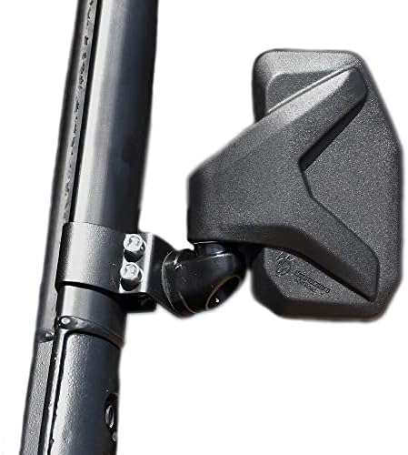 Chupacabra Offroad Rear View Side Mirror for UTV (Pack of 2) Polaris Ranger Pro Fit/General/Defender Break Away w/Adjustable Arm - (Driver and