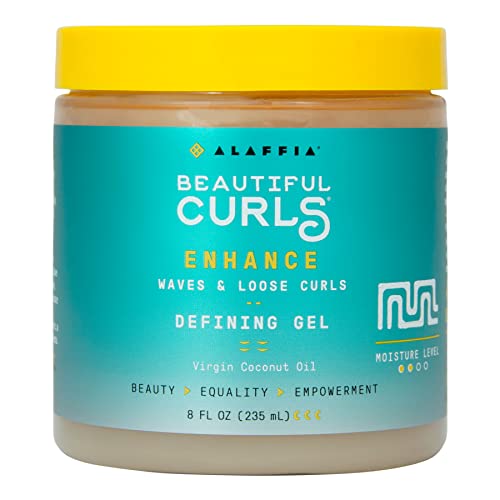 Alaffia Beautiful Curls Hair Gel for Wavy & Curly Hair, 8 Oz