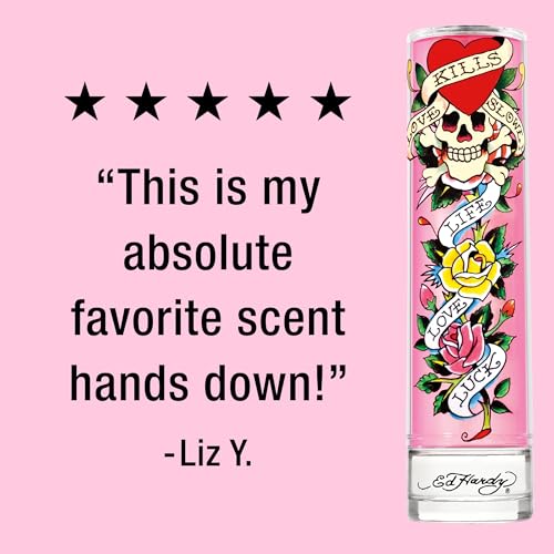 ED HARDY Eau de Parfum for Women, 1 fl oz | Women's eau de parfum. Perfume with warm amber notes and a long-lasting scent.