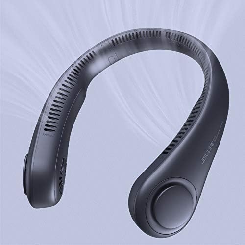 JISULIFE Portable Neck Fan, Hands-Free Bladeless, 5 Speeds, 4000 mAh