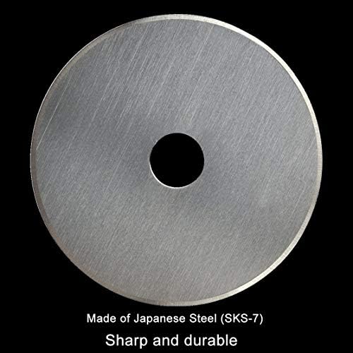 18mm Rotary Cutter Blades 10 Pack, Fits OLFA Rotary Circle Cutter Replacement for Quilting Scrapbooking Sewing Arts&Crafts, Sharp and Durable (18MM)