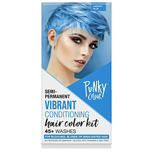Punky Colour Box Kit Cotton Candy Semi Permanent Hair Color - Vegan, Cruelty-Free Conditioning Hair Dye, Lasts Up to 35 Washes
