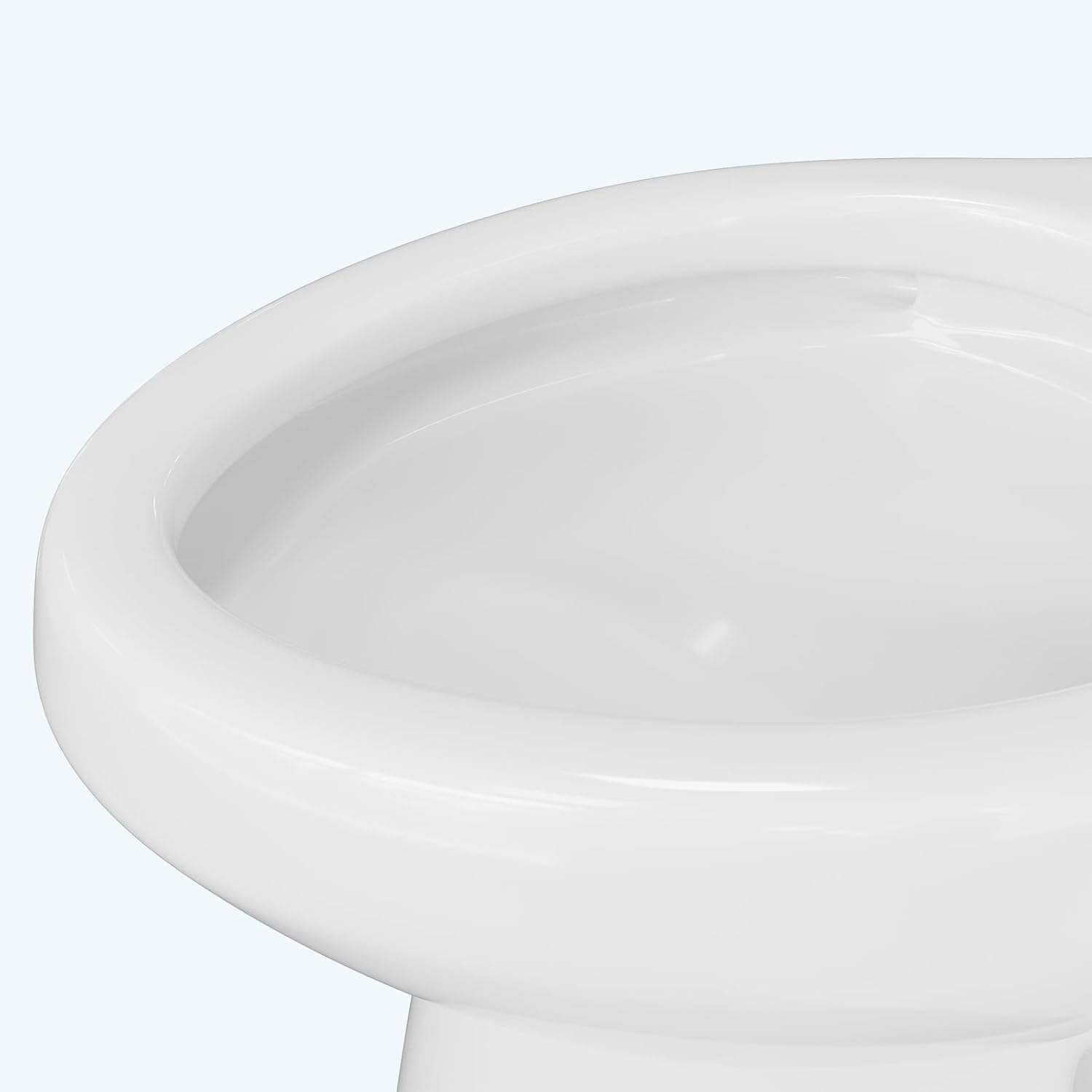 Two-Piece Toilets for Bathrooms, Comfort ADA Toilet with 19" Height, Elongated with Soft Close Seat, Power Flush 1.28 GPF