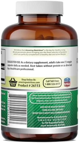 Amazing Formulas GABA Supplement | 750 Mg per Serving | 100 Veggie Capsules | Non-GMO | Gluten-Free | Made in USA | Ideal for Vegetarians