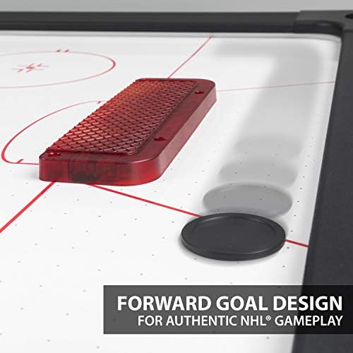 NHL 84" Air Hockey Tables - New York Rangers, Boston Bruins, Detroit Red Wings - Wrap-Around Goal; LED Scoring; 4 Pucks & Pushers | Wrap-Around Goal