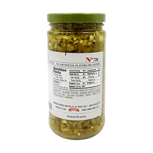 Jeff's Garden, Peppers Diced Tamed Jalapeno, 12 Fl Oz