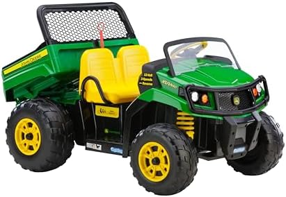 Peg Perego John Deere Gator XUV Extra-Large 12 Volt Ride-on, Durable Design for Kids 3-8, Green