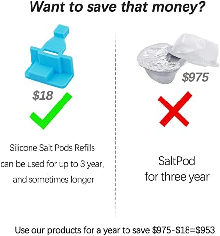 Silicone Saltwater Pods Refills Accessories Compatible with Navage Nasal Care Nasal Irrigation System - Save Salt Water pods for Easy Operation (12