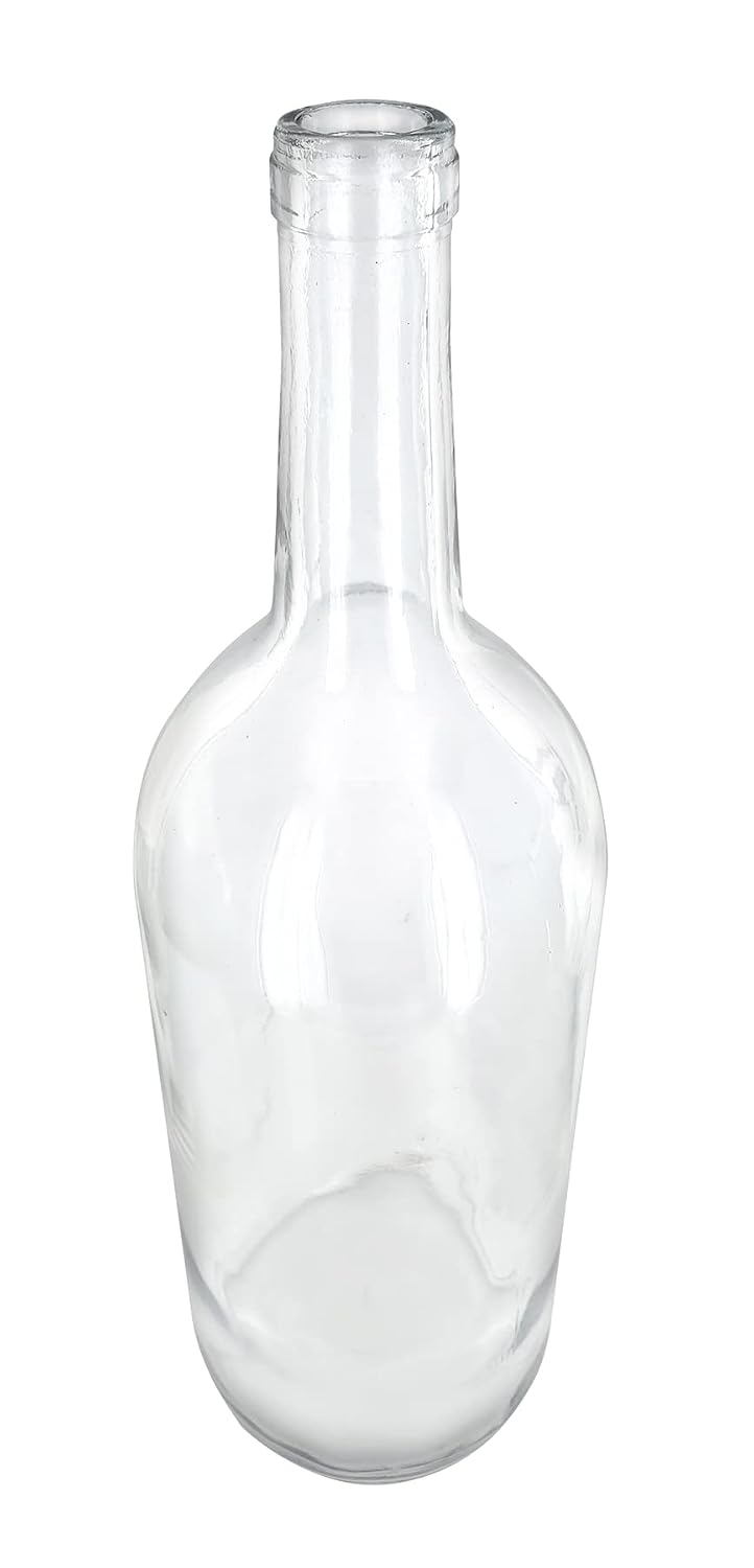 1.5 Liter Clear Claret/Bordeaux Bottles, 6 per case | Flint flat-bottomed Empty Wine Bottles for home winemaking